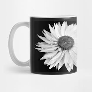 Black and White Flower Mug